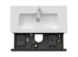 Duravit D-Neo Waschtisch-Unterschrank DE436902121 81 x 37,2, Nussbaum Dunkel, wandhängend, 1 Schubkasten, 1 Auszug