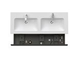 Duravit D-Neo Waschtisch-Unterschrank DE426504343 128 x 46,2 cm, Basalt Matt, wandhängend, 1 Auszug