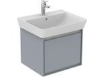 Ideal Standard Connect Air Waschtischunterschrank E0844EQ, hellgrau glänzend/weiss matt, 1 Auszug