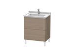 Duravit L-Cube Waschtisch-Unterschrank LC660803535 67 x 46,9 cm, Eiche terra, 2 Auszüge, stehend
