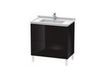 Duravit L-Cube Waschtisch-Unterschrank LC660904040 82 x 46,9 cm, schwarz hochglanz, 2 Auszüge, stehend