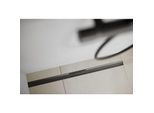 Geberit CleanLine80 Duschrinne 154441QC1 30-130 cm x 4,4 cm, schwarz chrom/gebürstet, bodeneben