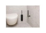 Herzbach Deep Black Toilettenbürstengarnitur 23.810000.1.12 , Wandmontage, schwarz matt