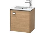 Duravit Brioso Waschtischunterbau BR4000R1052 420x442x289mm, Europ. Eiche, Tür r., Griff Chrom