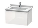 Duravit L-Cube Waschtisch-Unterschrank LC616408585 67 x 46,9 cm, weiß hochglanz, 1 Auszug, wandhängend