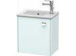 Duravit Brioso Waschtischunterbau BR4000L1009 420x442x289mm, Lichtblau Matt/Chrom, Tür links