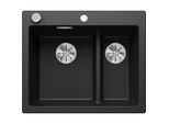 Blanco Pleon 6 Silgranit Spüle 523696 61,5 x 51 cm, anthrazit, reversibel, Ablauffernbedienung mit Drehbetätigung