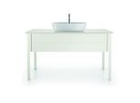 Duravit Luv Waschtischunterschrank LU956103636 138,8x57x74,3cm, Weiß Seidenmatt, 1 Auszug, stehend