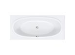 Duravit Balcoon Badewanne 700679000000000 180x80cm, Einbauversion, 1 Rückenschräge, weiß