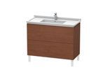 Duravit L-Cube Waschtisch-Unterschrank LC661001313 102 x 46,9 cm, amerikanischer nussbaum, 2 Auszüge, stehend