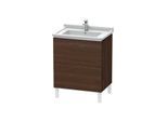 Duravit L-Cube Waschtisch-Unterschrank LC660806969 67 x 46,9 cm, nussbaum gebürstet, 2 Auszüge, stehend