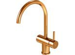 Steinberg Serie 100 Küchenarmatur 1001400RG Ausladung 201mm, mit schwenkbarem Rohrauslauf, Rose Gold