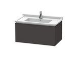 Duravit L-Cube Waschtisch-Unterschrank LC616508080 82 x 46,9 cm, graphit supermatt, 1 Auszug, wandhängend