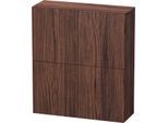 Duravit L-Cube Halbhochschrank LC116702121 70x24,3x80cm, 2 Türen, nussbaum dunkel