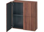Duravit L-Cube Halbhochschrank LC116707979 70x24,3x80cm, 2 Türen, nussbaum natur