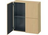 Duravit L-Cube Halbhochschrank LC116703030 70x24,3x80cm, 2 Türen, Eiche natur