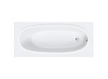Duravit Balcoon Badewanne 700677030000000 170 x 75 cm, weiß matt, Einbauversion, 1 Rückenschräge