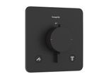 hansgrohe Ecostat Comfort Q Thermostat 33713670 Unterputz, für 2 Verbraucher, 24 l/min, schwarz matt