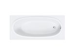 Duravit Balcoon Badewanne 700678030000000 180 x 80 cm, weiß matt, Einbauversion, 1 Rückenschräge