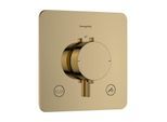 hansgrohe Ecostat Comfort Q Thermostat33717990 Unterputz, für 2 Verbraucher, 23 l/min, EN 1717, polished gold optic