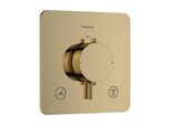 hansgrohe Ecostat Comfort Q Thermostat 33713990 Unterputz, für 2 Verbraucher, 24 l/min, polished gold optic