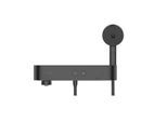 hansgrohe ShowerTablet Wannenthermostat 24340670 Aufputz, mit schwenkbaren Wannenauslauf, 2 Verbraucher, mattschwarz