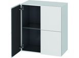 Duravit L-Cube Halbhochschrank LC117701818 weiss matt, 70 x 80 x 36,3 cm, 2 Türen