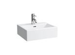 LAUFEN Living City Handwaschbecken 8154320001041 45 x 38 cm, weiß, mit Überlauf, 1 Hahnloch
