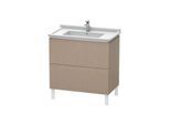 Duravit L-Cube Waschtisch-Unterschrank LC660907575 82 x 46,9 cm, leinen, 2 Auszüge, stehend
