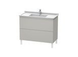 Duravit L-Cube Waschtisch-Unterschrank LC661000707 102 x 46,9 cm, betongrau matt, 2 Auszüge, stehend