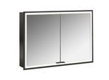 Emco prime Unterputz-Lichtspiegelschrank 949713593 1000x730mm, 2-türig, schwarz/spiegel