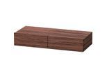 Duravit DuraStyle Schubkastenablage DS827002121 100 x 44 cm, 2 Schubkästen, nussbaum dunkel, mit Konsolenträger