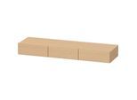 Duravit DuraStyle Schubkastenablage DS827203030 150 x 44 cm, 3 Schubkästen, Eiche natur, mit Konsolenträger