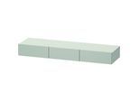 Duravit DuraStyle Schubkastenablage DS827200707 150 x 44 cm, 3 Schubkästen, betongrau matt, mit Konsolenträger