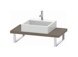 Duravit L-Cube Konsole LC100C03535 Stärke 4.5 cm, Eiche terra, für Aufsatzbecken, variabel