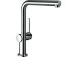 hansgrohe Talis M54 Küchenarmatur 72860000 Niederdruck, mit Ausziehauslauf, 1jet, chrom