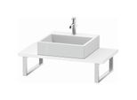 Duravit L-Cube Konsole LC104C08585 Stärke 3 cm, weiß hochglanz, für Aufsatzbecken, variabel