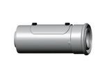 Wolf Cob Luft-/Abgasrohr 2651729 DN 60/100, 250 mm, steckbar, mit Revisionsöffnung, weiß