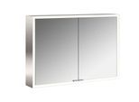 Emco prime Aufputz-Lichtspiegelschrank 949706283 1000x700mm, 2-türig, aluminium/spiegel