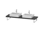 Duravit L-Cube Konsole LC101C08080 Stärke 4.5 cm, graphit supermatt, für Aufsatzbecken, variabel