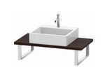 Duravit L-Cube Konsole LC104C06969 Stärke 3 cm, nussbaum gebürstet, für Aufsatzbecken, variabel