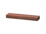 Duravit DuraStyle Schubkastenablage DS827307979 180 x 44 cm, 3 Schubkästen, nussbaum natur, mit Konsolenträger
