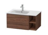 Duravit L-Cube Waschtisch-Unterschrank LC619102121 82x48,1x40cm, 1 Auszug, Becken links, nussbaum dunkel