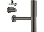 hansgrohe AXOR Designsiphon Set Flowstar 51304330 G 1 1/4, polished black chrome