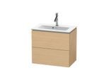 Duravit L-Cube Waschtisch-Unterschrank LC625603030 62 x 39,1 cm, Eiche natur, 2 Schubkästen, wandhängend