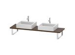 Duravit L-Cube Konsole LC105C02121 Stärke 3 cm, nussbaum dunkel, für Aufsatzbecken, variabel