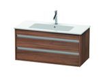 Duravit Ketho Waschtisch-Unterschrank KT643007979 100 x 47,5 cm, nussbaum natur, 2 Schubkästen, wandhängend
