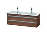 Duravit Ketho Waschtisch-Unterschrank KT643207979 127x47,5x48cm, 2 Schubkästen, wandhängend, nussbaum natur