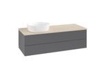 Villeroy & Boch Antao Waschtischunterschrank 1200x360x500mm L22013GK mit Beleuchtung FK/AP: GK/3