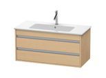 Duravit Ketho Waschtisch-Unterschrank KT643003030 100 x 47,5 cm, Eiche natur, 2 Schubkästen, wandhängend